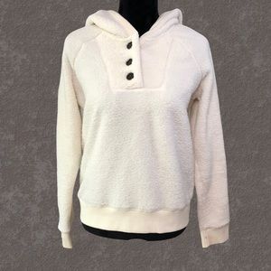 Lucky Brand Sherpa Cozy Teddy Hoodie Sweatshirt